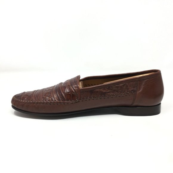 Mezlan Loafers Shoes Size 10 Brown Crocodile Liz main image 6